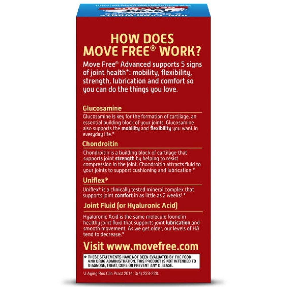 Schiff Move Free Advanced, 80 tablets - Joint Health Supplement with Glucosamine and Chondroitin (Pack of 12)