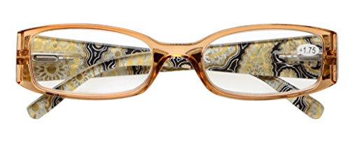 Eyekepper Eyekepper 5 Pairs Tiger Pattern Design Reading Glasses for Women Reading Inlcude Reader Sunglasses +0.50 Reading Eyeglasses