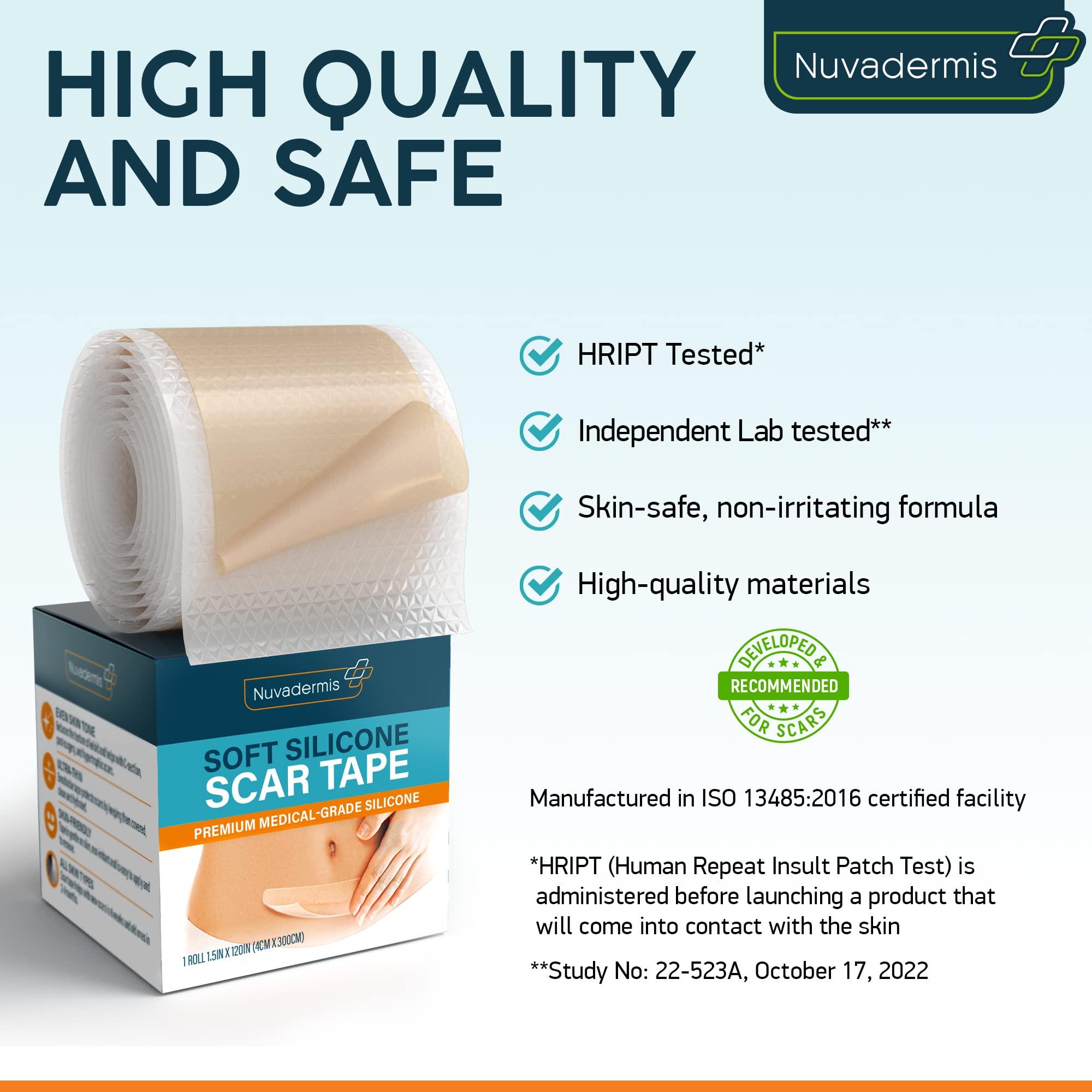 NUVADERMIS Nuvadermis Scar Care Bundle - Advanced Scar Gel 2 Pk & Silicone Scar Tape 1 Pk
