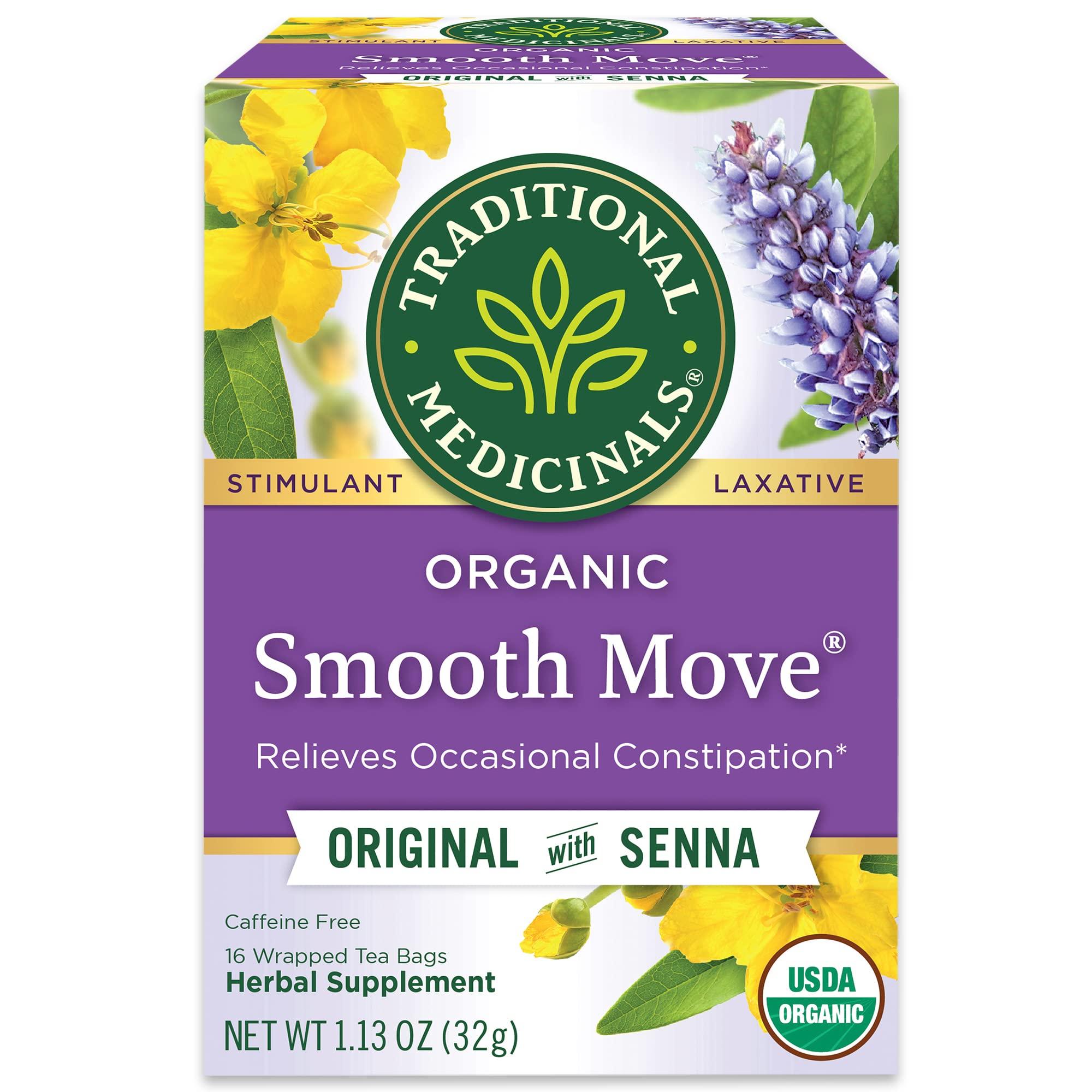 Traditional Medicinals Herb Tea, Smooth Move, 16 bag ( Value Bulk Multi-pack)
