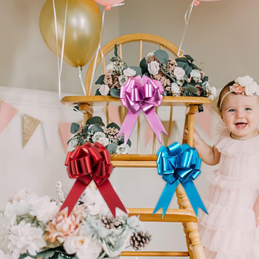 BOOMJOY BOOMJOY PVC Cleaning Gloves, Heavy Duty Dishwashing Gloves, Reusable Medium Gloves for Kitchen, Bathroom, Gardening, Working, Pet Care - Pink & Blue & Yellow, 3 Pairs, Size M