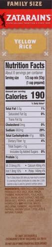 Zatarain\'s Zatarain\'s Family Size Yellow Rice, 15 oz (Pack of 3)