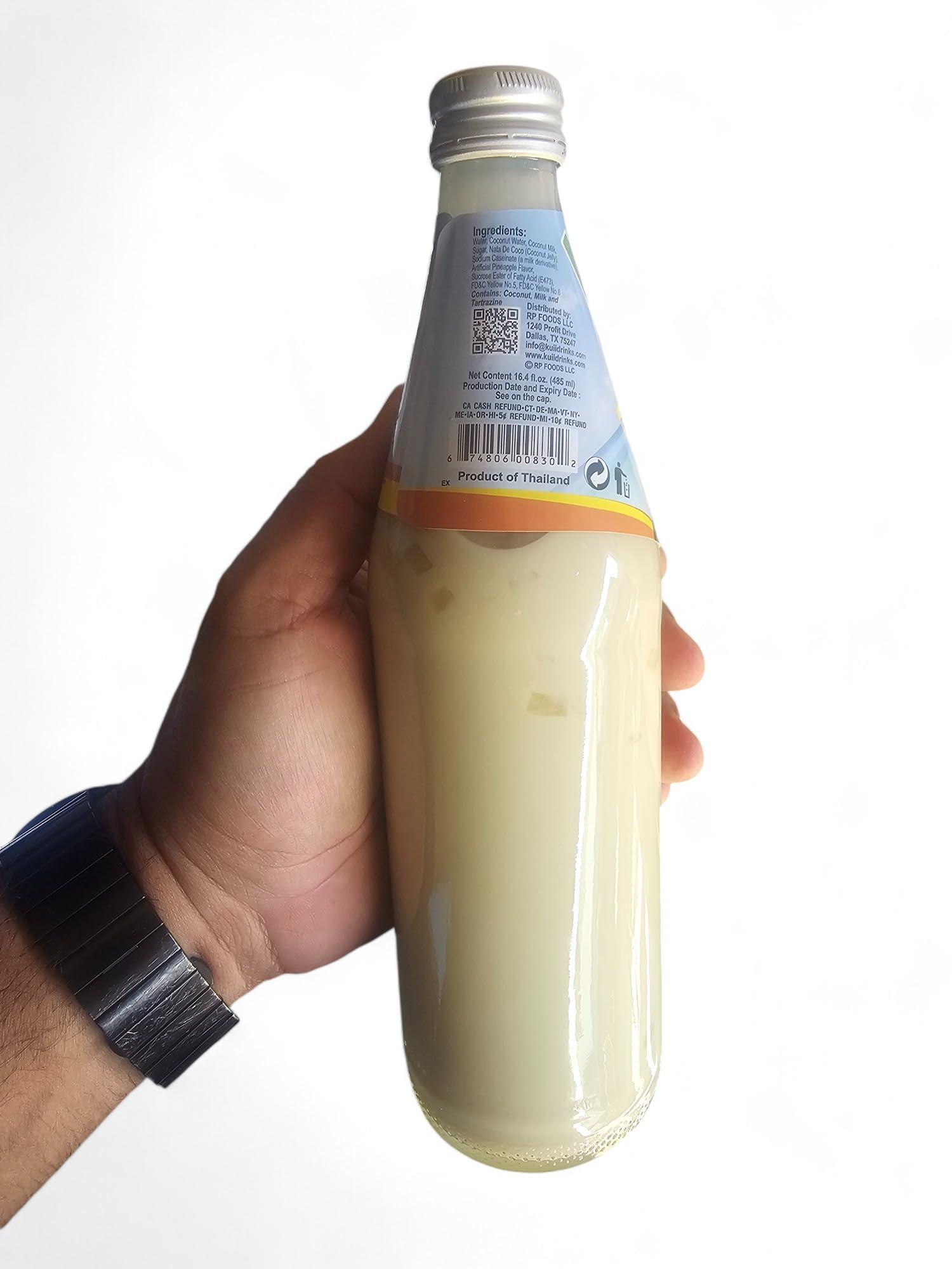 KUII Kuii Premium Coconut Milk Drink With Nata de Coco 12 Case Pack Original Flavor 485 Ml-16.3 Oz