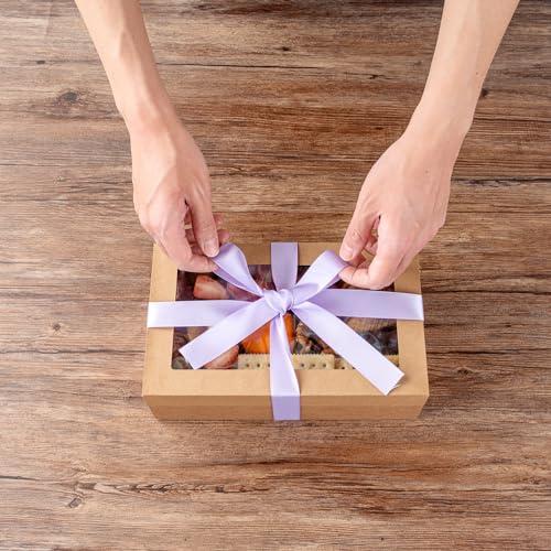 Restaurantware Restaurantware - Gift Tek 10 Yards x 1 Inch Satin Ribbon, 10 Single Faced Fabric Ribbon - Wide, Vibrant, Orchid Purple Polyester Ribbons, Solid Colored, for Gift Wrapping, Crafts, Weddings, Parties