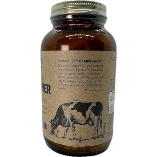 MK Supplements MK Supplements Grass Fed Beef Liver 3000 mg, Freeze-Dried Beef Liver Capsules, 100% Pasture-Raised in New Zealand, 180 Liver Capsules, 45-Day Supply