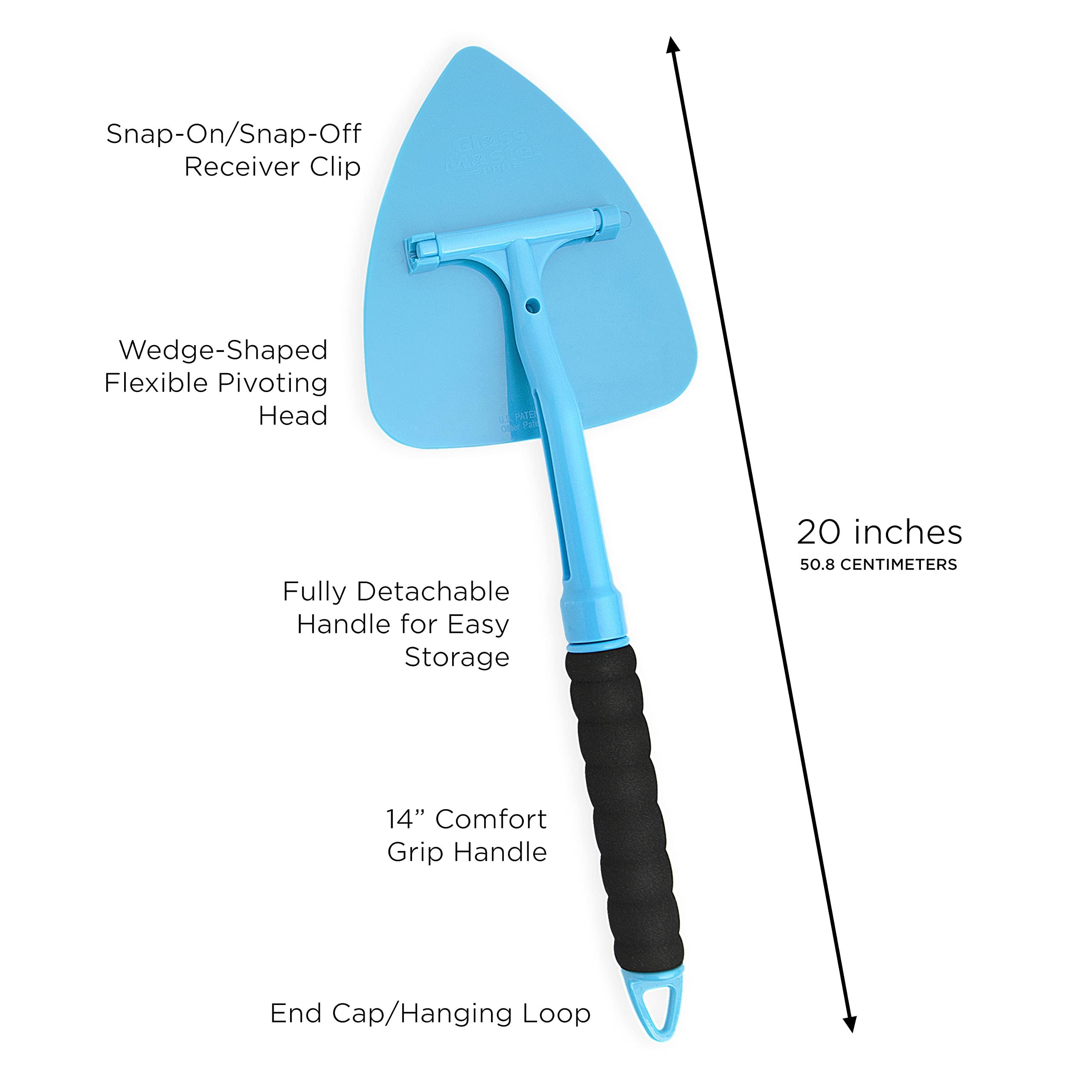 GlassMaster Pro Glass Master Pro Glass and Surface Cleaner - Cleaning Supplies with Microfiber Cleaning Cloth, Household Cleaning, Window Cleaner with Extra Bonnets