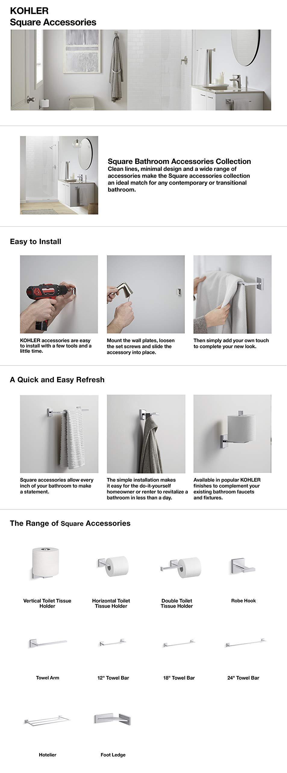 Kohler SQUARE 18 GRAB BAR