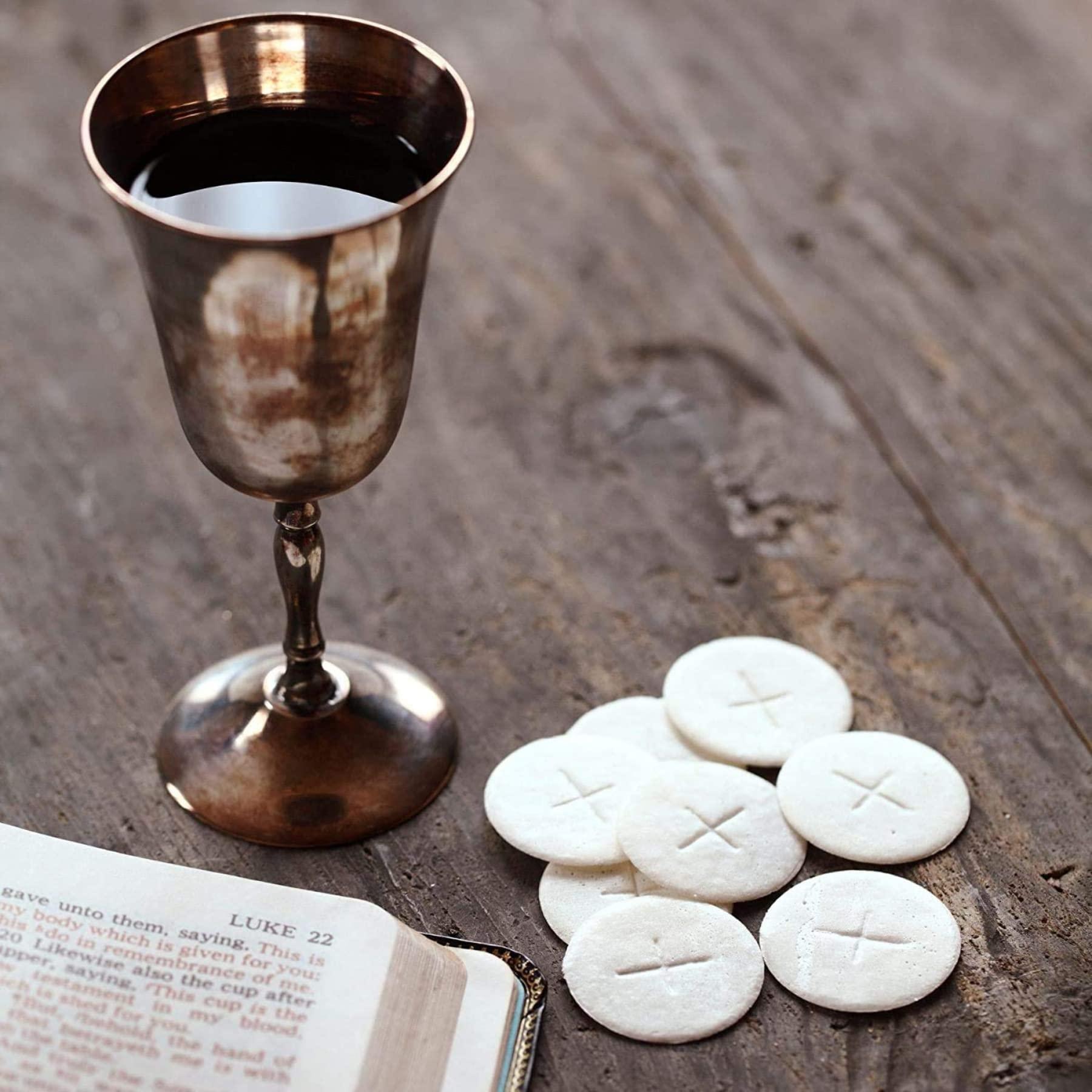 Needzo Altar Bread for Catholic Mass Communion, Wheat Round Host Wafers (1000 Count)