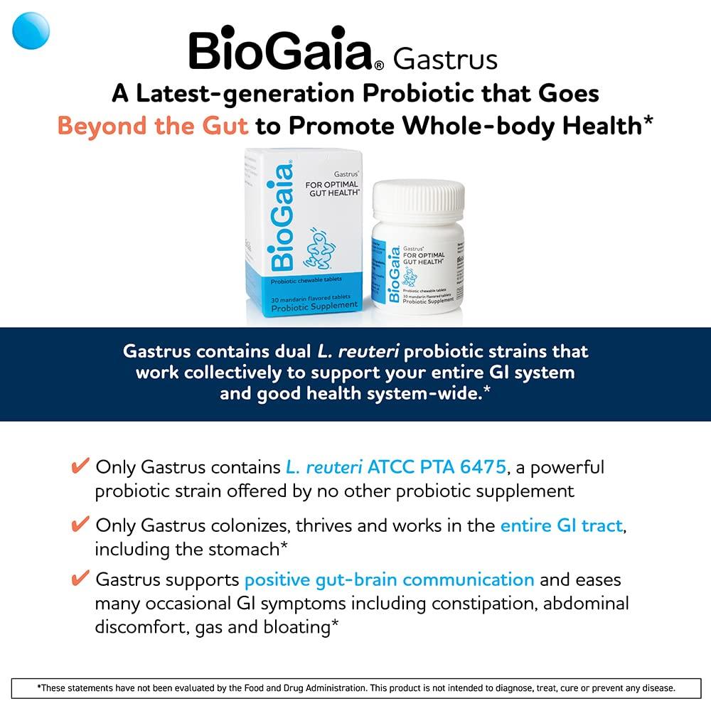 BioGaia BioGaia Protectis Immune Active Kids Probiotic Gastrus Chewable Tablets Bundle