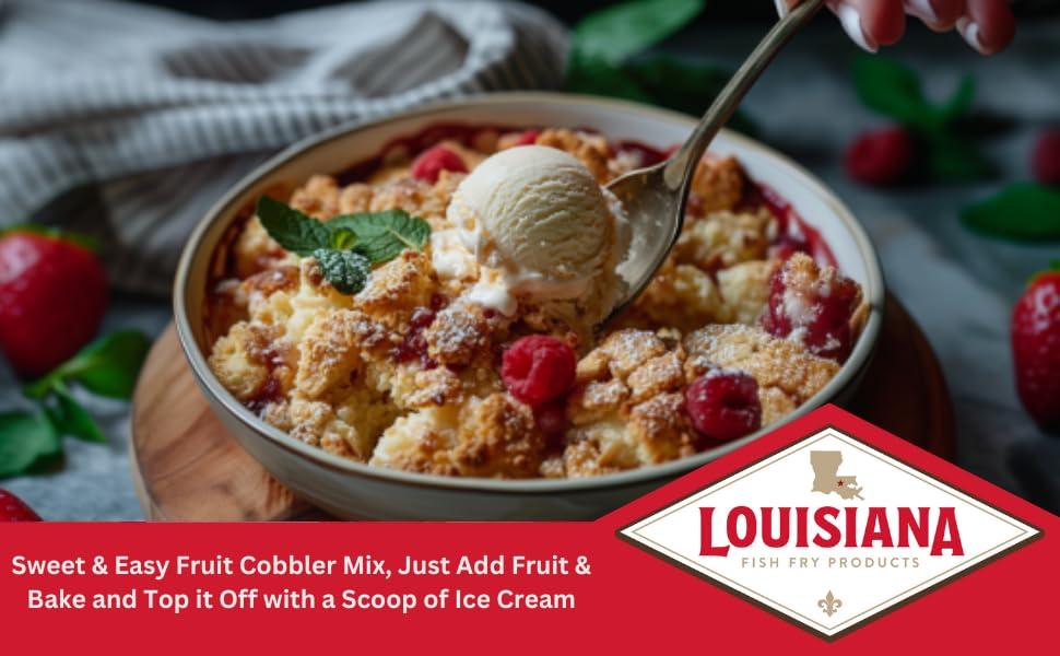 Louisiana Louisiana Fish Fry Cobbler Mix 10.58 oz (Pack of 8)