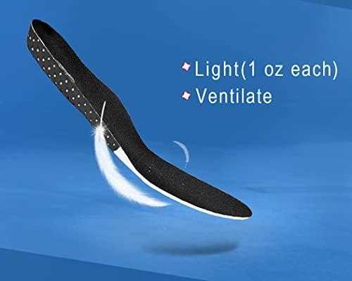 METANIC METANIC Shoe Insole Pad, Shoe Insert, Cutable Insole for Athletic Sports Running Hiking Basketball Bassball Football Bicycle Camping Hunting, Shock Absorbing Shoe Insole(Color B, Large-(7. 5-12))
