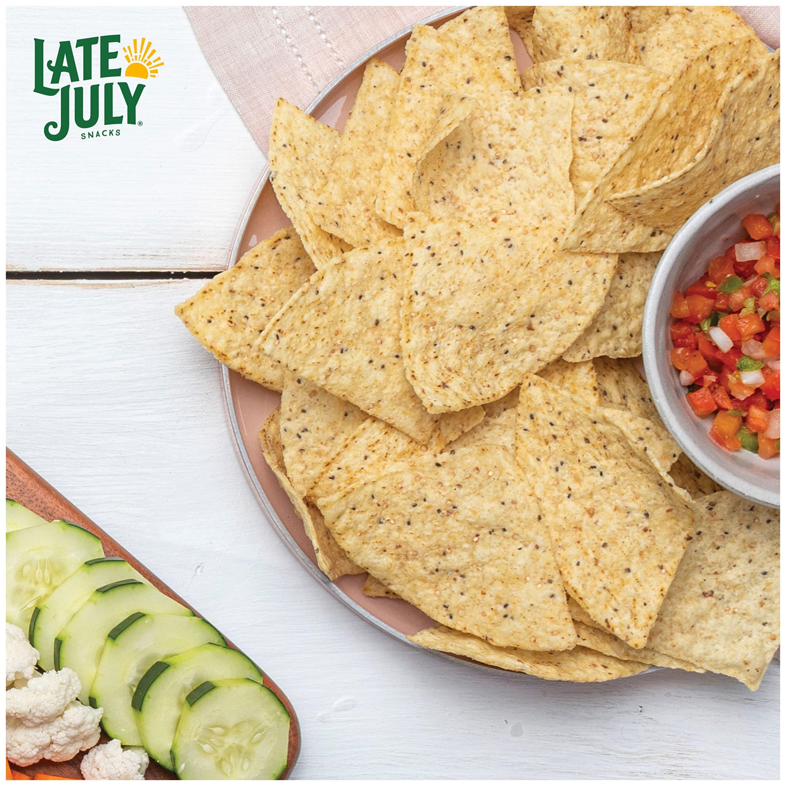 Late July Late July Snacks Thin and Crispy Organic Tortilla Chips with Chia and Quinoa, 10.1 oz Bag
