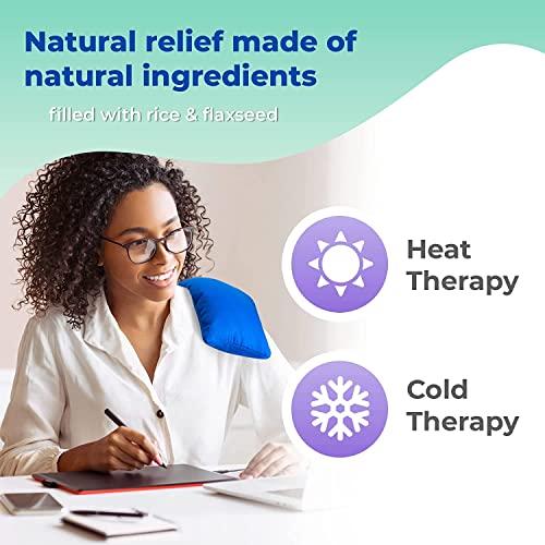 MY HEATING PAD My Heating Pad for Pain Relief - Moist Microwavable Heating Pad for Joints and Muscles Relief - Microwave Hot Pack Heat Pad for Cramps - Calming Chilled or Heated Pad Therapy - 1 Pack Blue