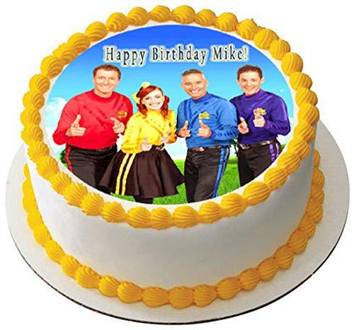 Edible Prints On Cake WIGGLES NEW - Edible Cake Topper - 6" round