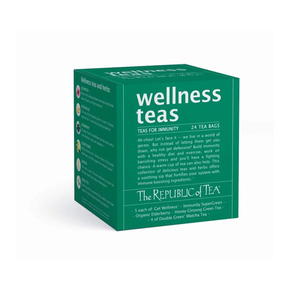 The Republic of Tea The Republic of Tea – Wellness Teas Assortment Gift (24 Individually Wrapped Tea Bags)
