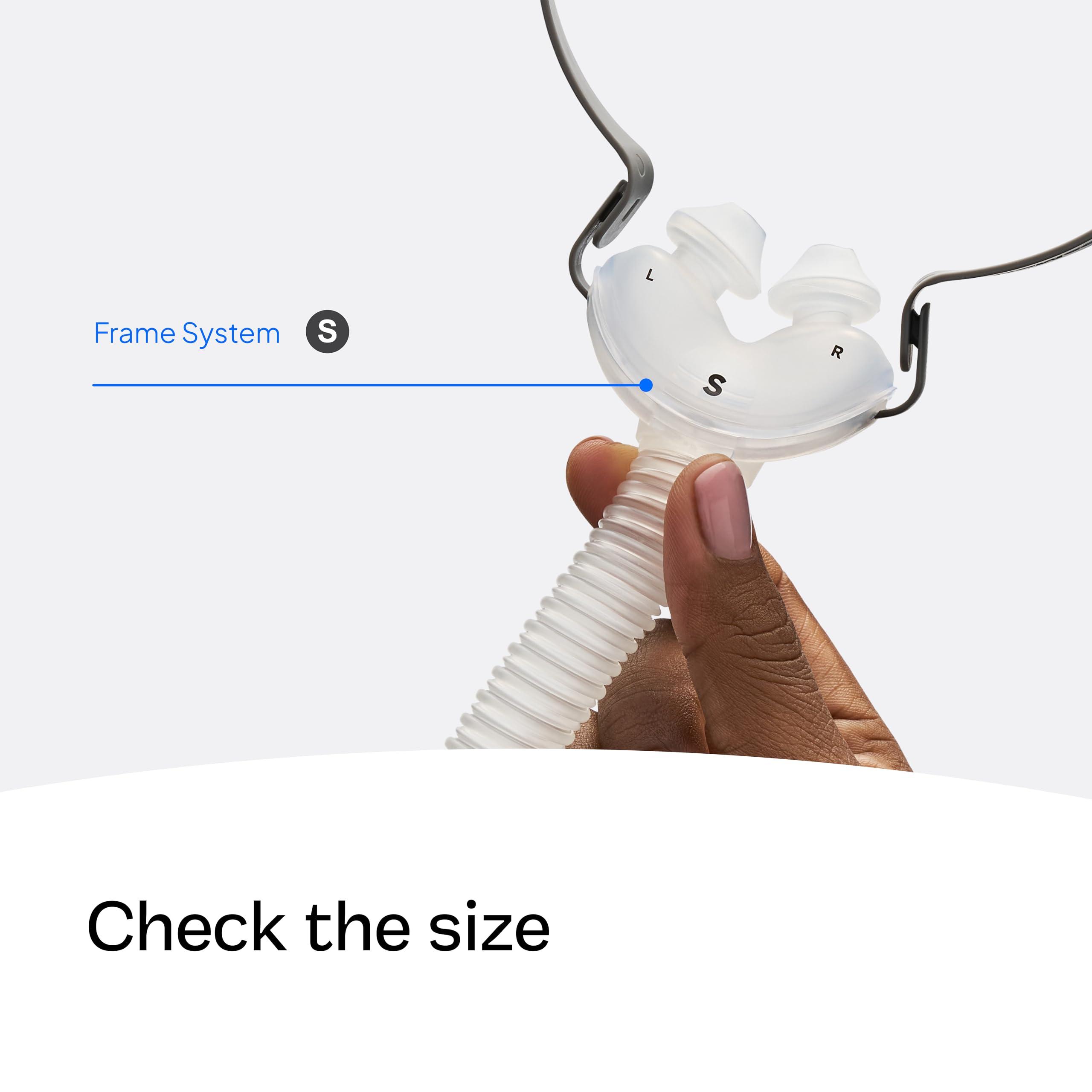 ResMed ResMed AirFit P10 Frame System - Replacement CPAP Frame System with Nasal Pillows Cushion - Headgear Not Included - Small