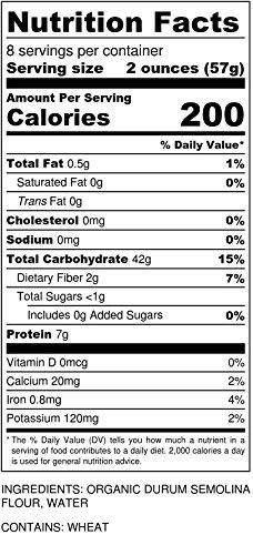 Sfoglini Sfoglini Organic Durum Semolina Zucca, 16 oz