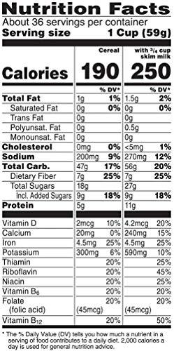 Raisin Bran Kellogg's Raisin Bran, Breakfast Cereal, Original, Excellent Source of Fiber, 76.5 oz Box (2 Bags)