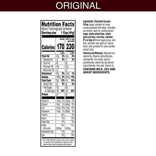 KRAVE Kelloggs Krave Breakfast Cereal, 7 Vitamins and Minerals, Kids Snacks, Chocolate, 11.4oz Box (1 Box)
