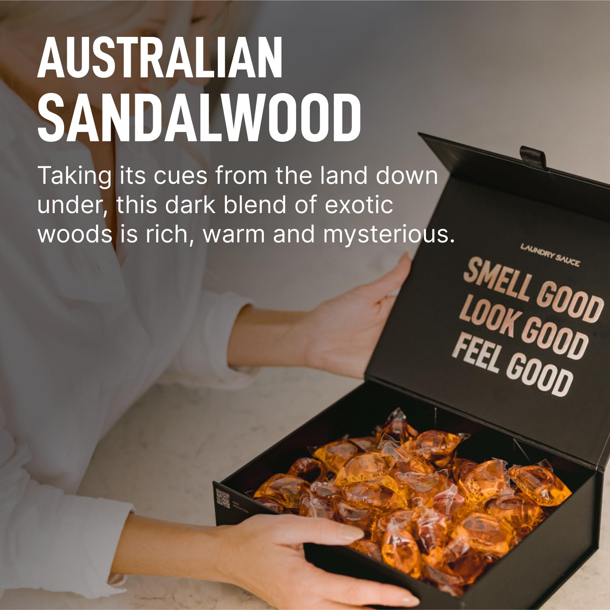LAUNDRY SAUCE Laundry Sauce - 03 Sets of Luxury Scented Laundry Detergent Pods & Scent Booster Bundle (Australian Sandalwood, Egyptian Rose & Indonesian Patchouli) Premium Laundry Washing Pods with Sophisticated Fr