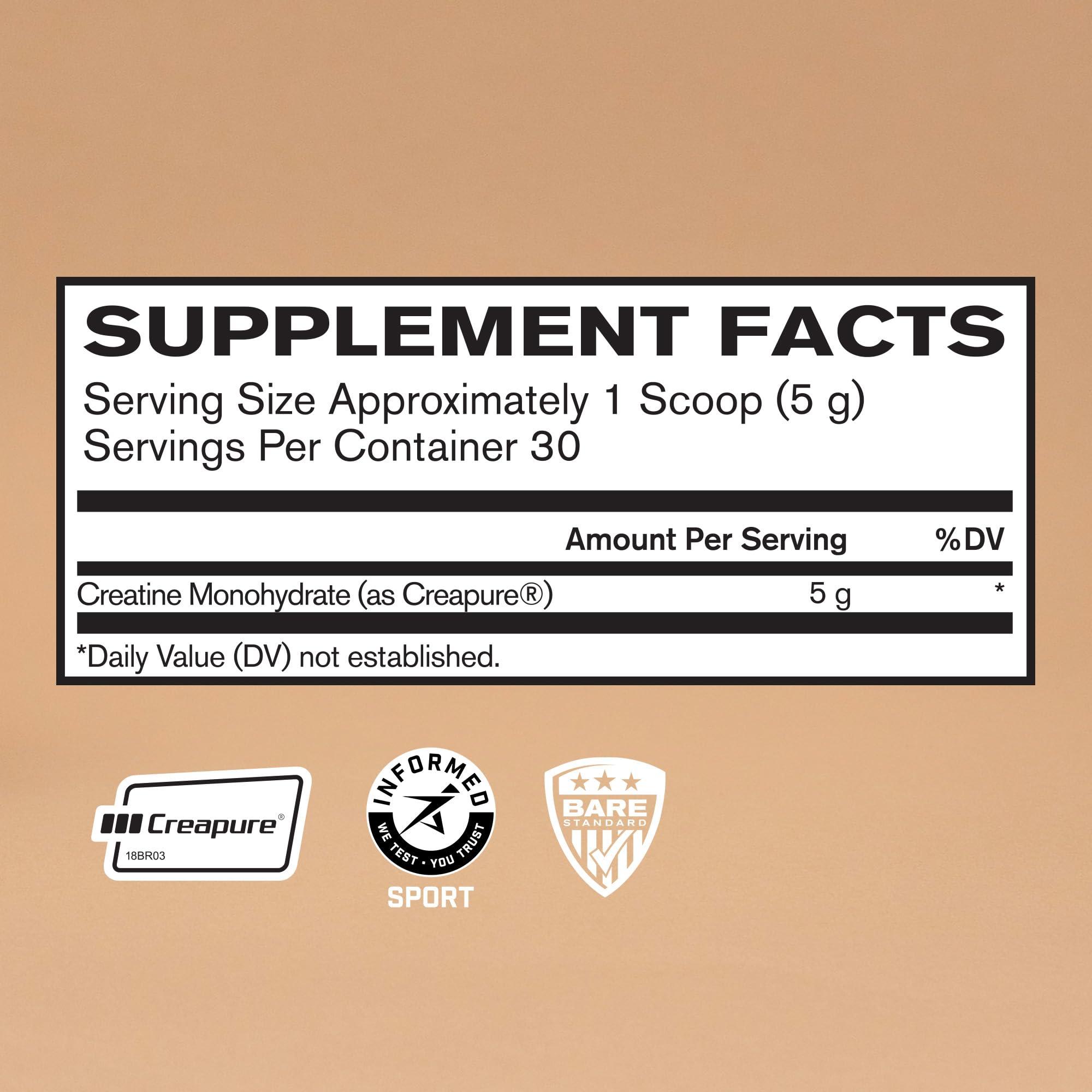 BARE PERFORMANCE NUTRITION BARE PERFORMANCE NUTRITION BPN Creatine Monohydrate & Whey Vanilla Protein Powder Bundle