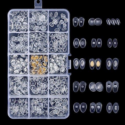 JANYUN Upgrade Version Eyeglass Repair Kit,1500 Pcs More Complete Glasses Screws Kit and Nose Pads with 6 Pcs Screwdrivers and 3 Pcs Tools for Glasses, Eyeglasses and Sunglasses Repair