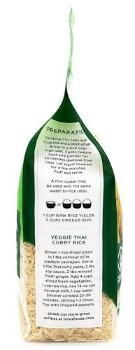 Lotus Foods Lotus Foods Organic Brown Jasmine Rice, 30 Oz(Pack of 6)