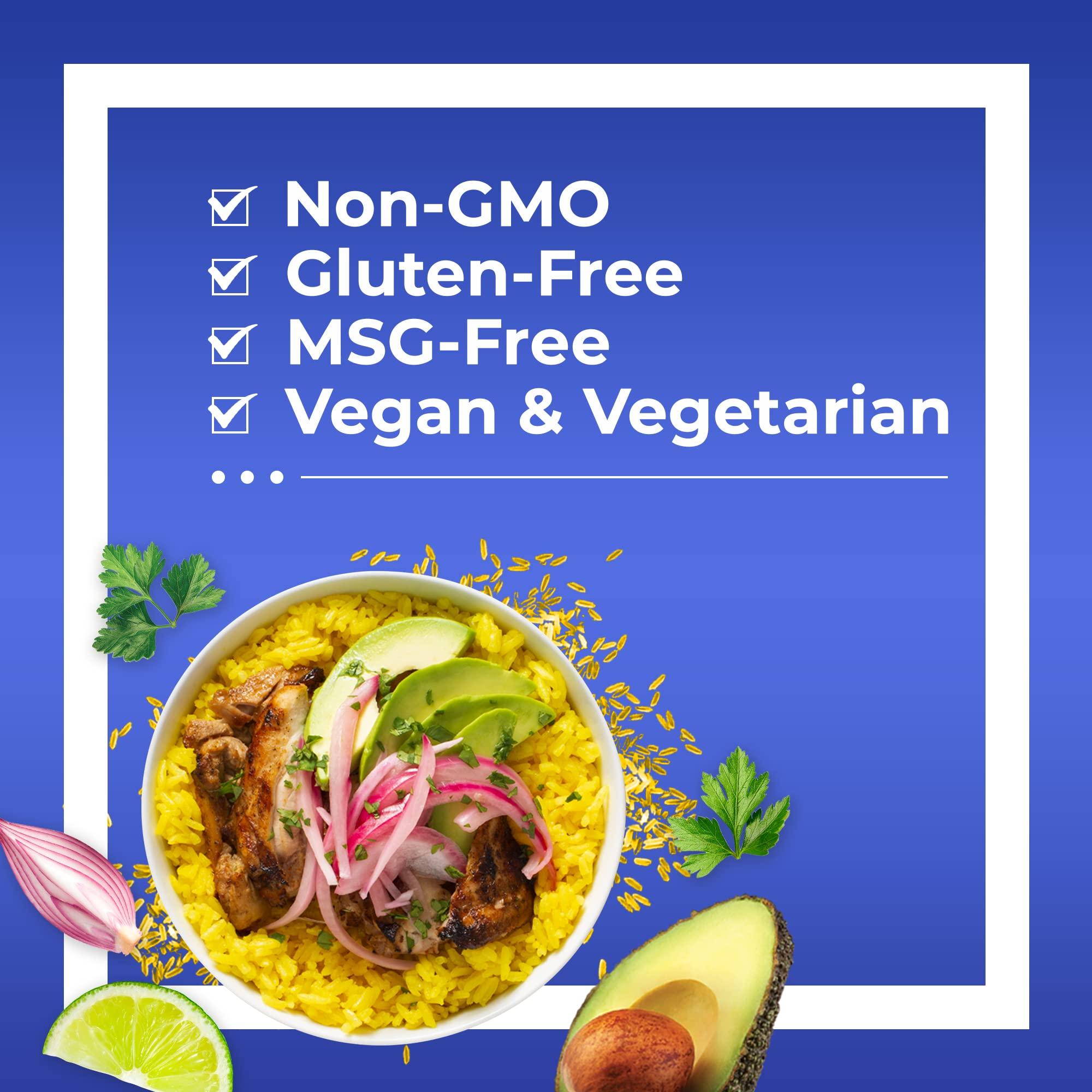 Mahatma Mahatma Yellow Rice Mix, Long-Grain Rice, Stovetop or Microwave Rice, Gluten-Free and Kosher 20-Minute Rice, 10 Ounces, Pack of 12