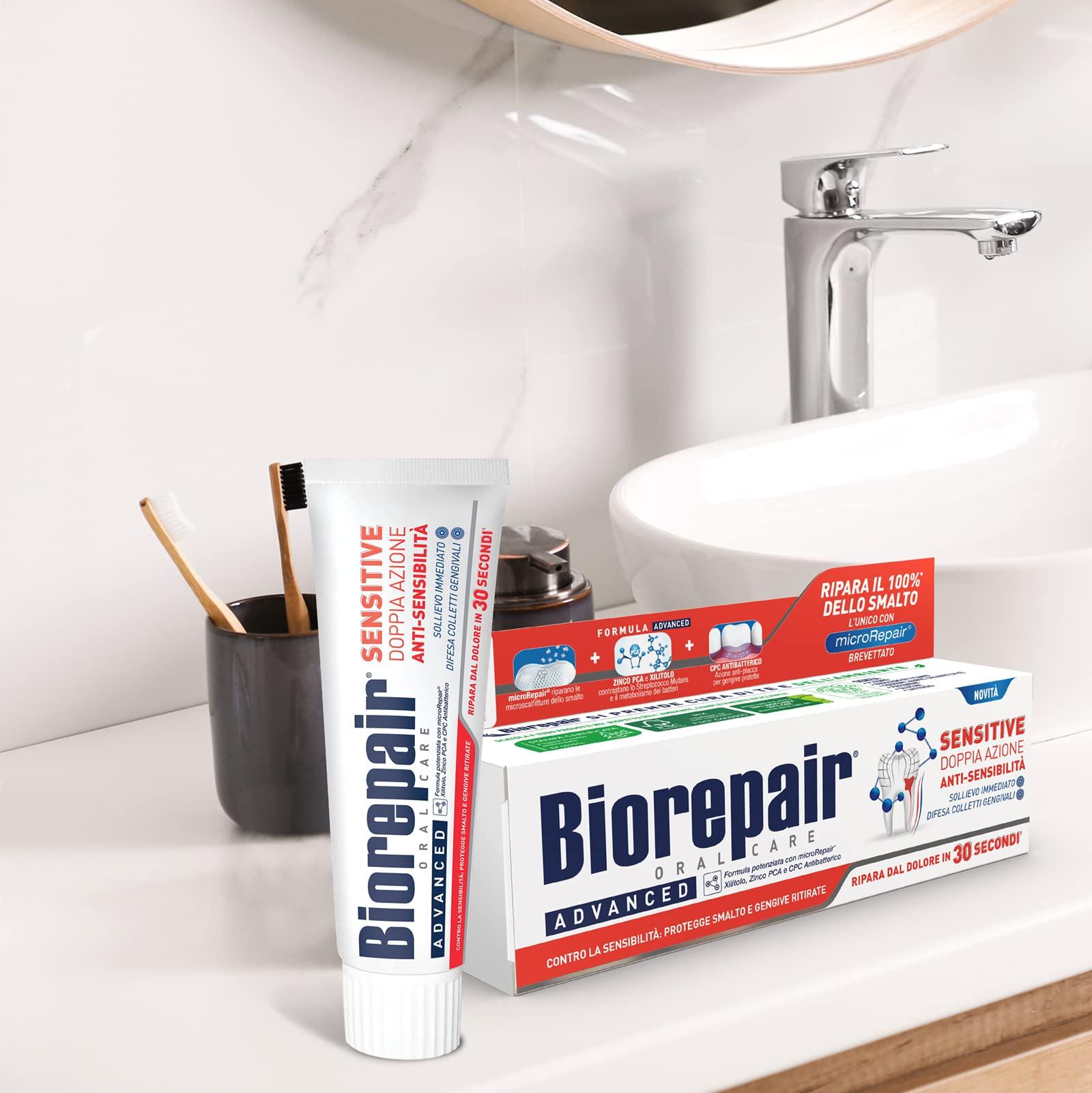 VittleItaly Biorepair Advanced Sensitive Oral Care Toothpaste with microRepair 75ml 2.5fl.oz
