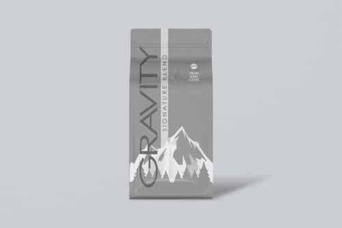 Gravity Coffee Gravity Coffee, Signature Decaf Blend (Medium Roast) 12oz Bag of Whole Beans, Notes of Hazelnut and Chocolate, Bold and Smooth Flavor Decaffeinated Coffee