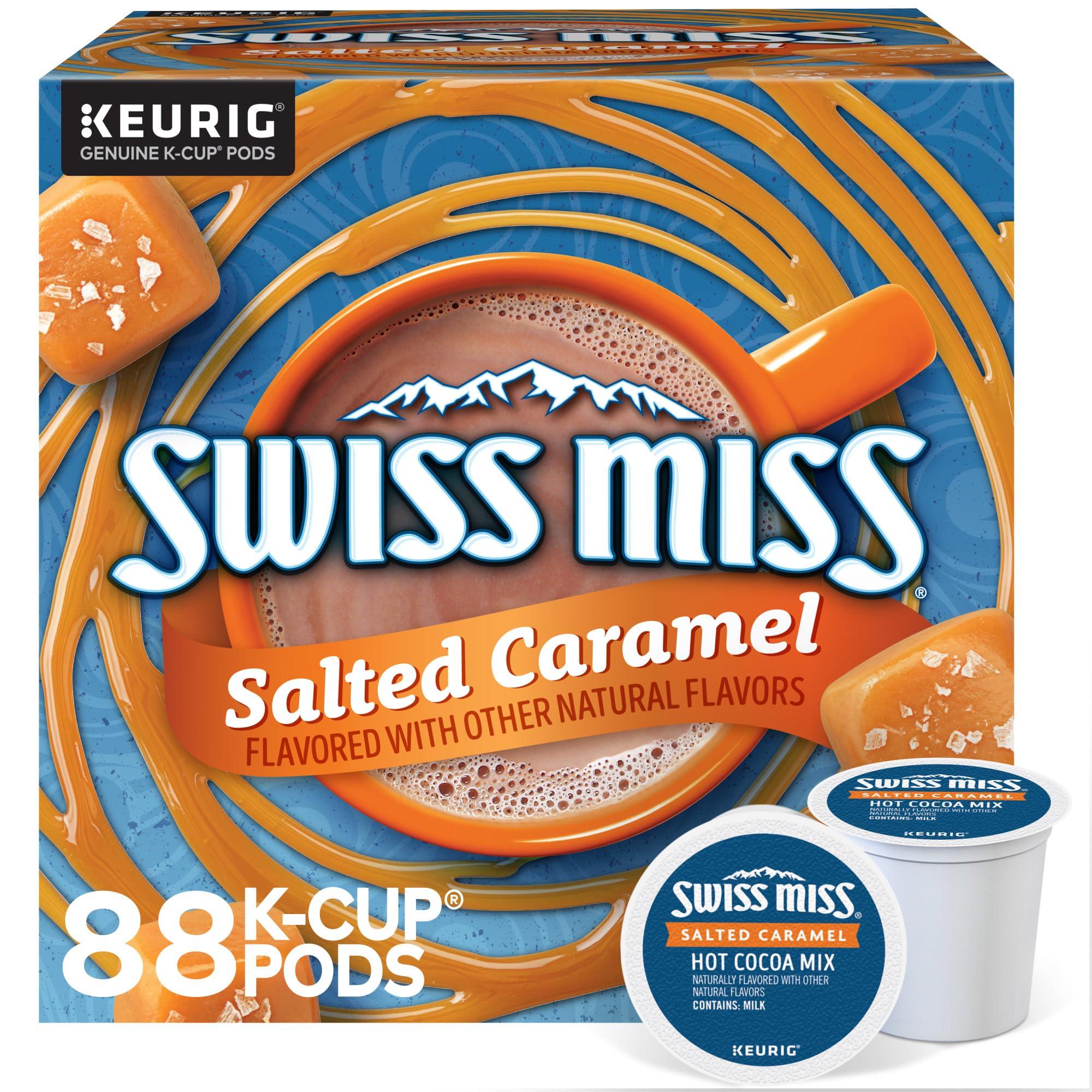 Swiss Miss Swiss Miss Salted Caramel Hot Cocoa, Keurig Single Serve K-Cup Pods, 22 Count (Packs of 4)