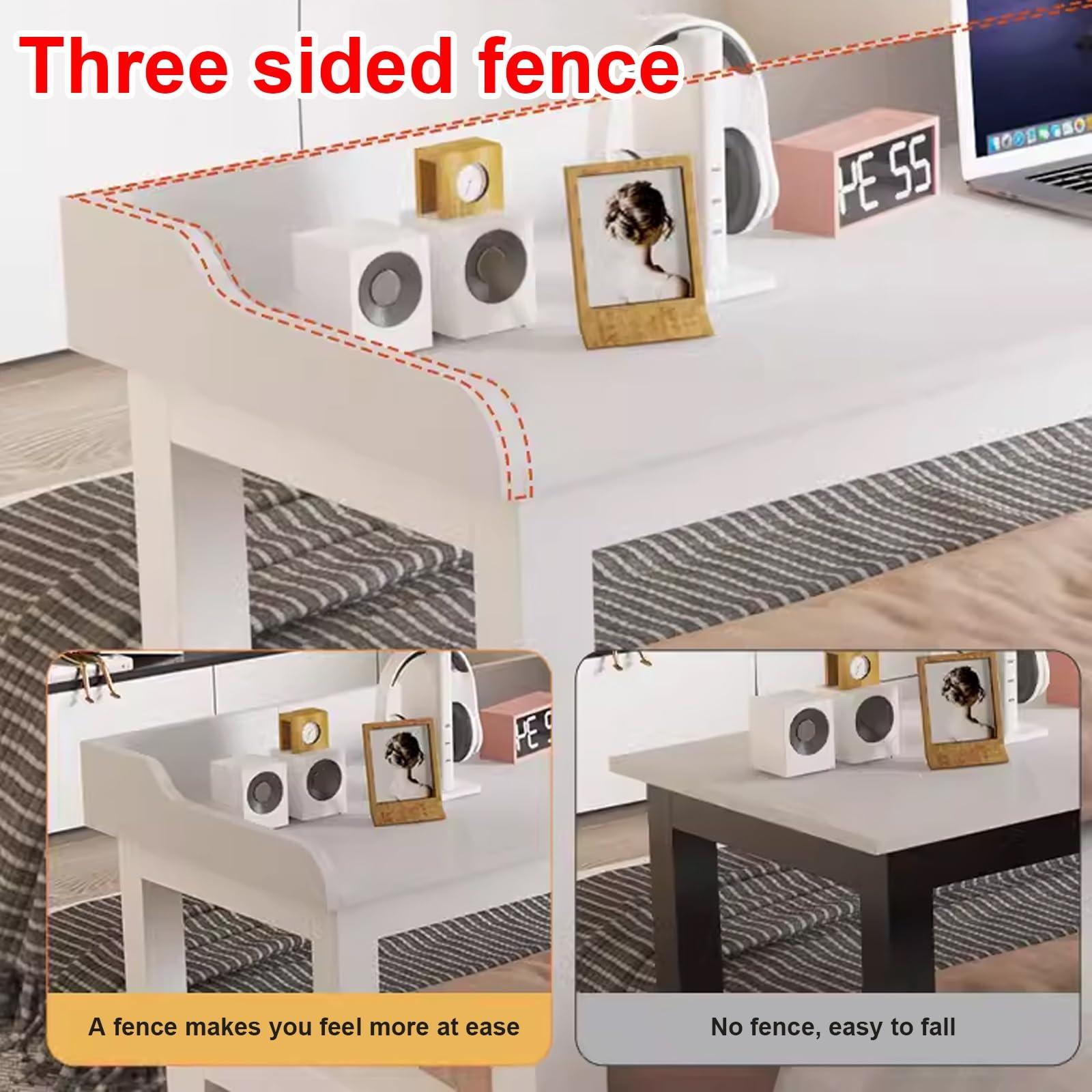 LJFDXD Overbed Table with Wheels, Queen Size Mobile Bed Desk, Standing Workstation Laptop Cart, Dining Bar Table or Rolling Over Bed Table, with Heavy Duty Metal Leg (Color : Black Frame-D, Size : 140x40x8