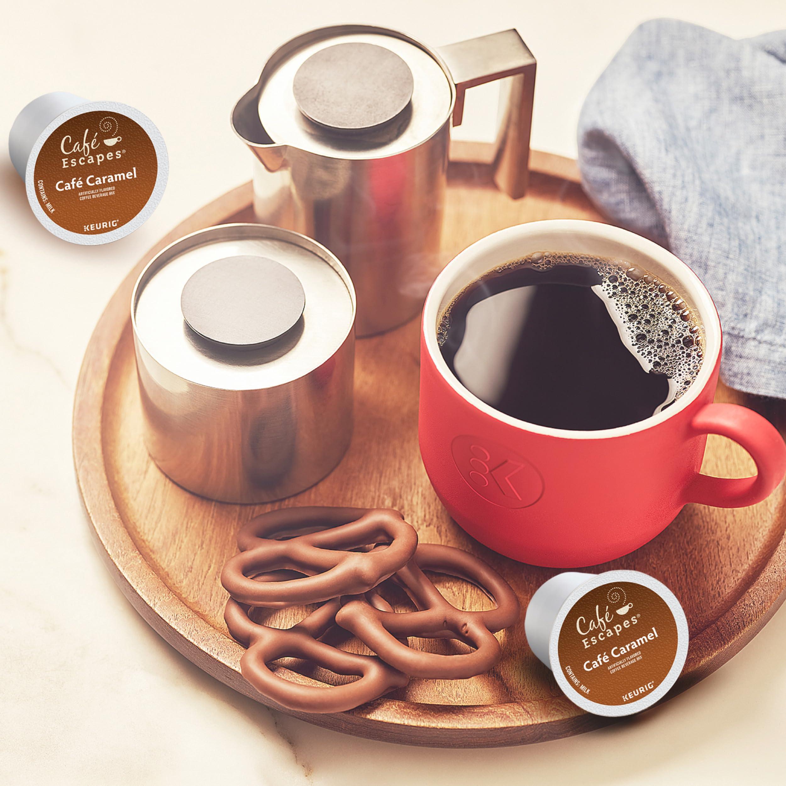 Café Escapes Caf Escapes Caf Caramel, Keurig Single-Serve K-Cup Pods, 24 Count