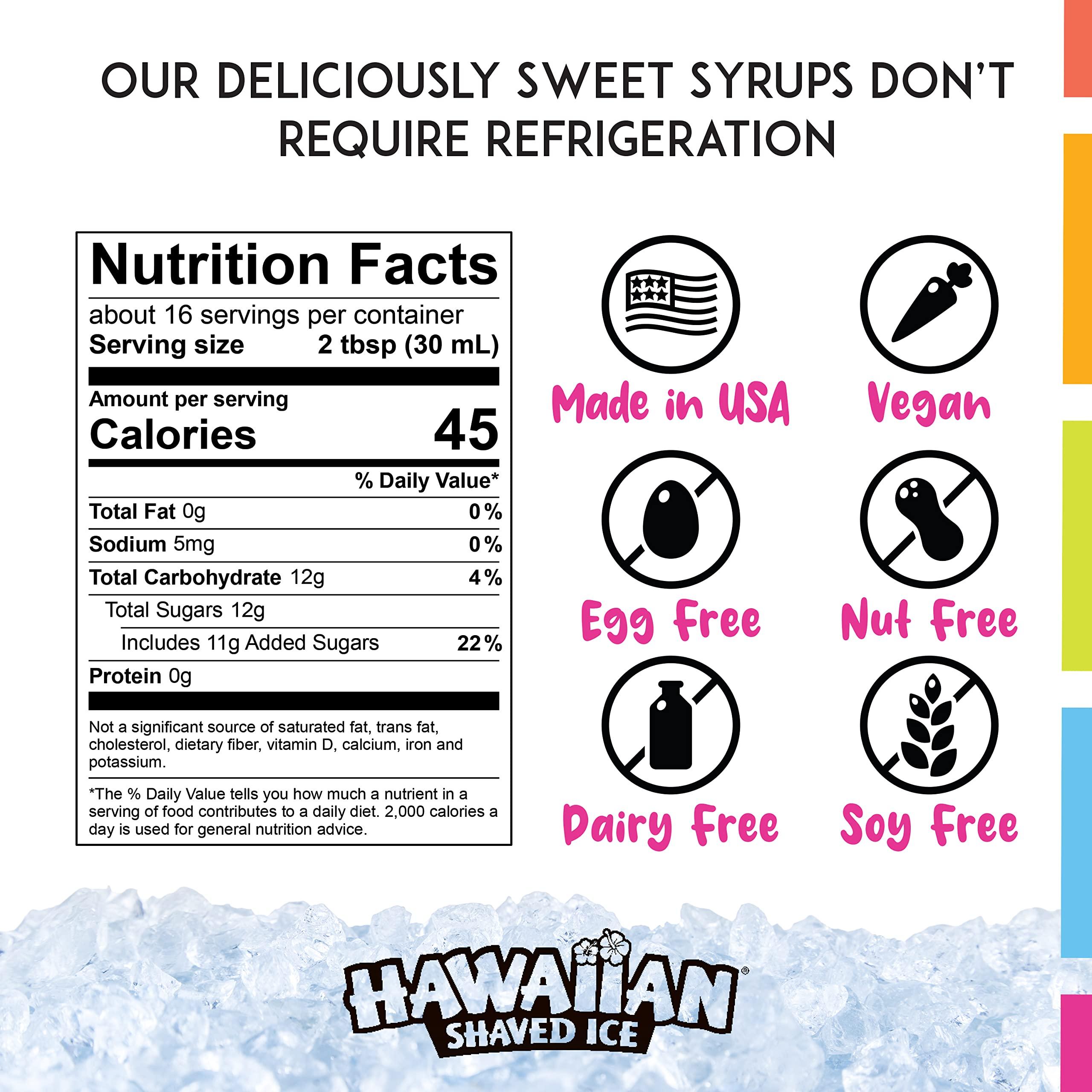 Hawaiian Shaved Ice Hawaiian Shaved Ice S900A Shaved Ice Machine with 6 Flavor Snow Cone Syrup Kit, Also Includes Paper Cups, Spoon Straws, and Bottle Pourers for Easy Dispensing