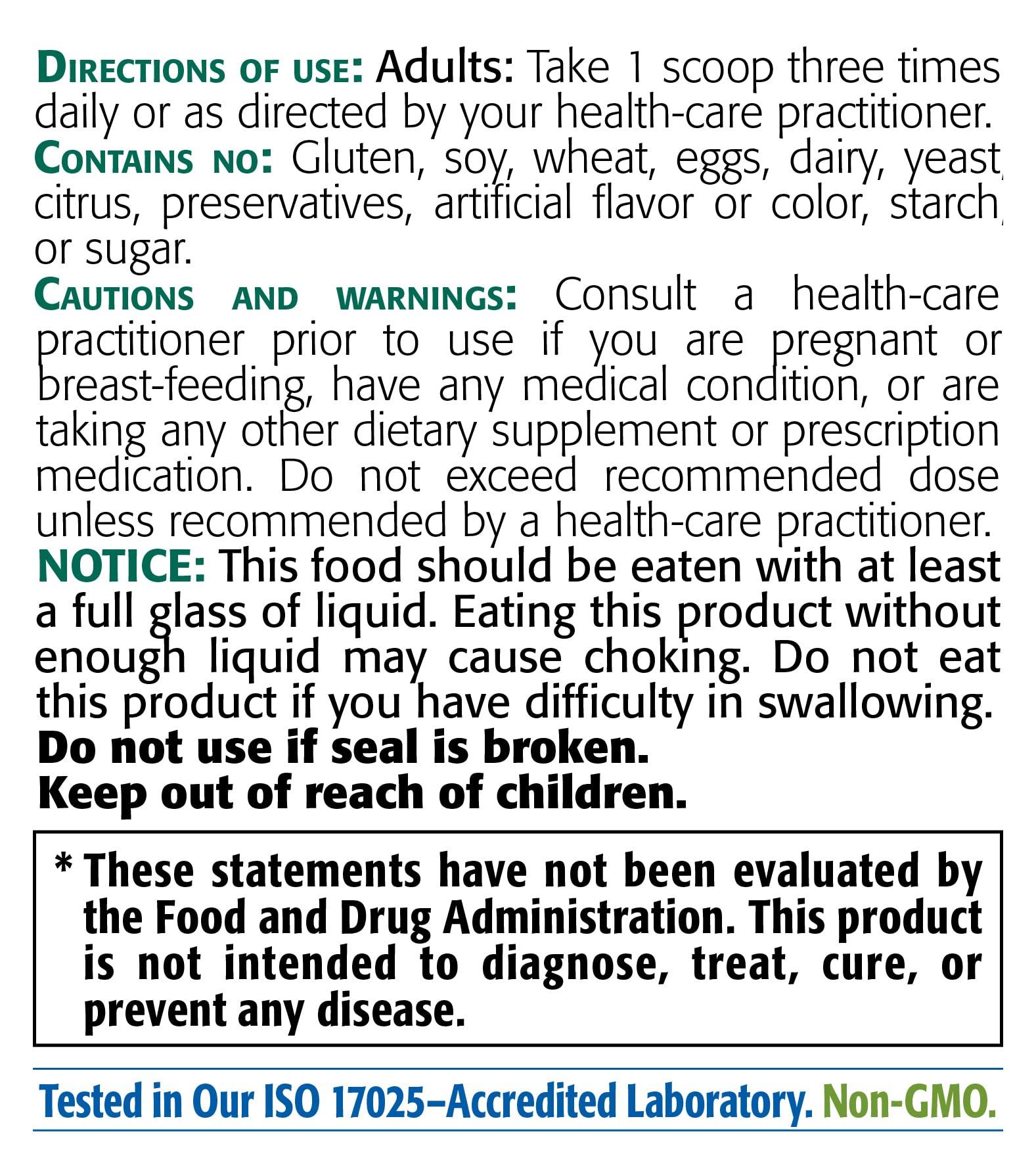 NEW ROOTS HERBAL New Roots | Prebiotic Fiber Powder with Psyllium Husk and Inulin (from Chicory Root)| Multi-Fiber Prebiotic Supplement Supports Gut and Digestive Health, Unflavored 12 oz (340 g)