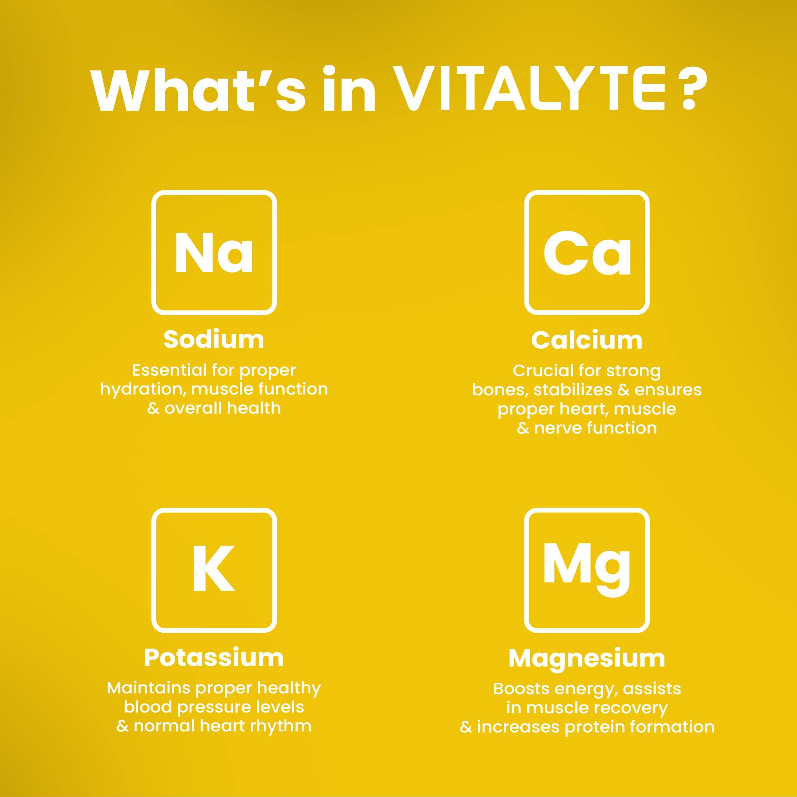Vitalyte Vitalyte Electrolytes Packets Isotonic Sports Drink | Electrolytes Powder Packets Sports Nutrition Electrolyte Replacement Drinks Dehydration Relief Packets