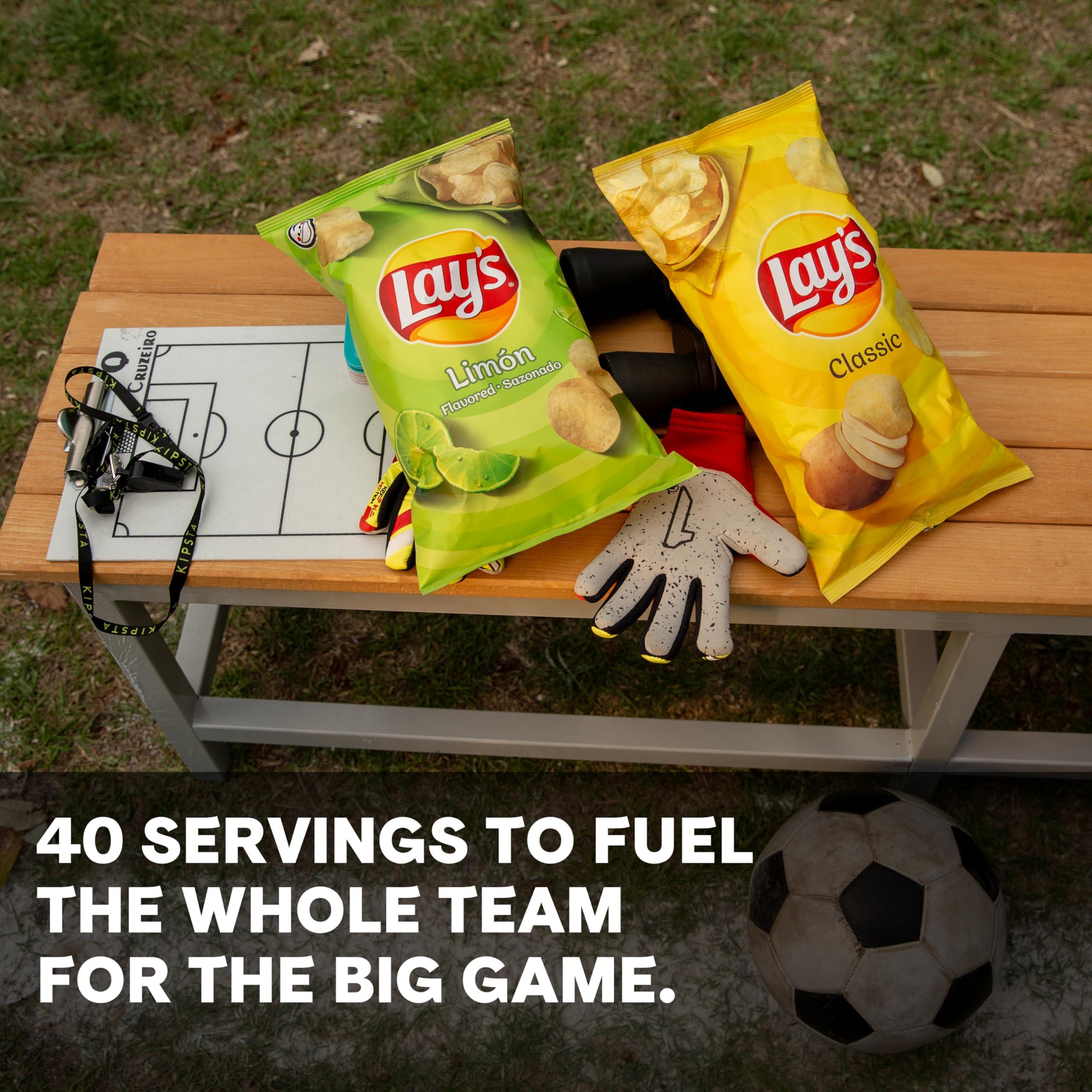 Lay's Lay\'s Salt & Vinegar Flavored Potato Chips, (40 Count)