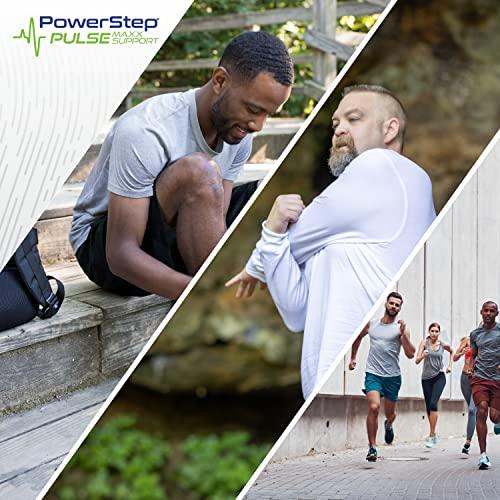 Powerstep Powerstep Pulse Maxx Running Insoles - Overpronation Corrective Orthotic Inserts for Running Shoes - Maximum Ankle, Foot Pain Relief & Arch Support Insoles (M 6-6.5, F 8-8.5)