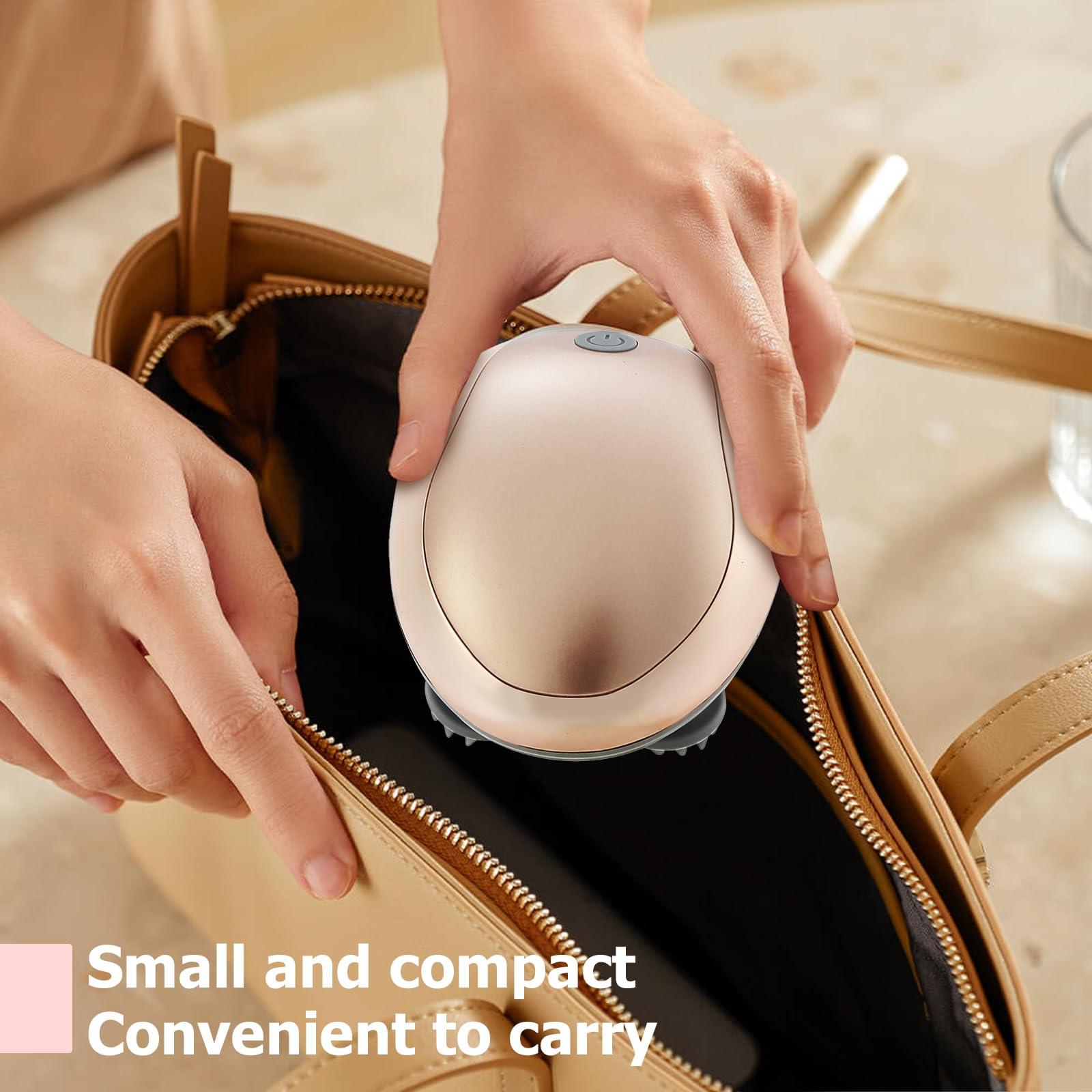 ENBRWAS ENBRWAS Electric Scalp Massager, Promotes Hair Growth,Waterproof Handheld Portable Cordless Smart Scalp Massager, Head Scratcher for Full Body Massage, Deep Clean and Stress Relax.