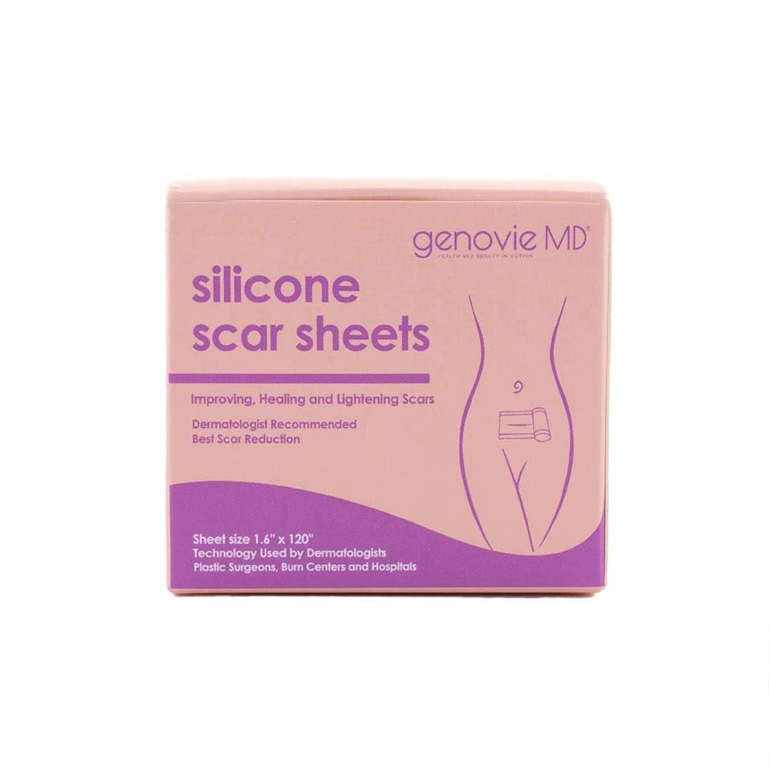 genovie MD Genovie MD Medical Grade Silicone Scar Sheets - Scar Tape Roll Treatment for C-Sections, Keloids, Acne, Post Operative Surgeries, Burns, 6 month Supply, Reusable and Removable Scar Sheets