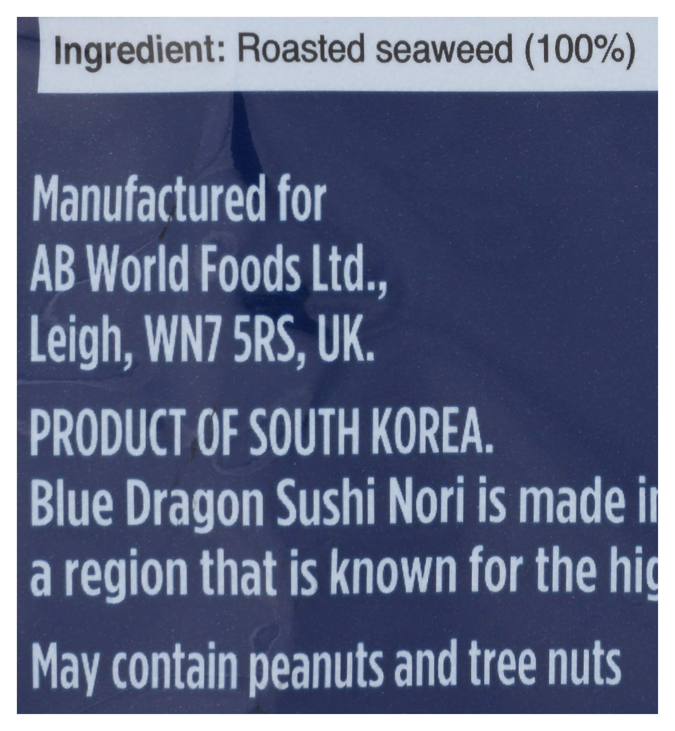 Blue Dragon Blue Dragon Sushi Nori, 0.77 Oz
