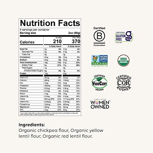 Chickapea Chickapea Organic Chickpea Pasta - Shells - 8 oz (Pack of 6)