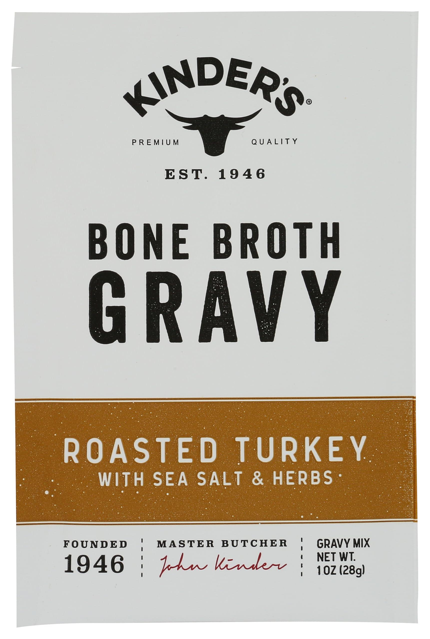 Kinder\'s Kinder\'s, Bone Broth Roasted Turkey with Sea Salt & Herbs Gravy Mix, 1 Ounce