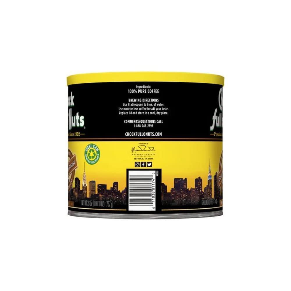 Chock Full o' Nuts Chock Full o' Nuts Gourmet Roast, Coffee 26 Ounce (Pack of 4)