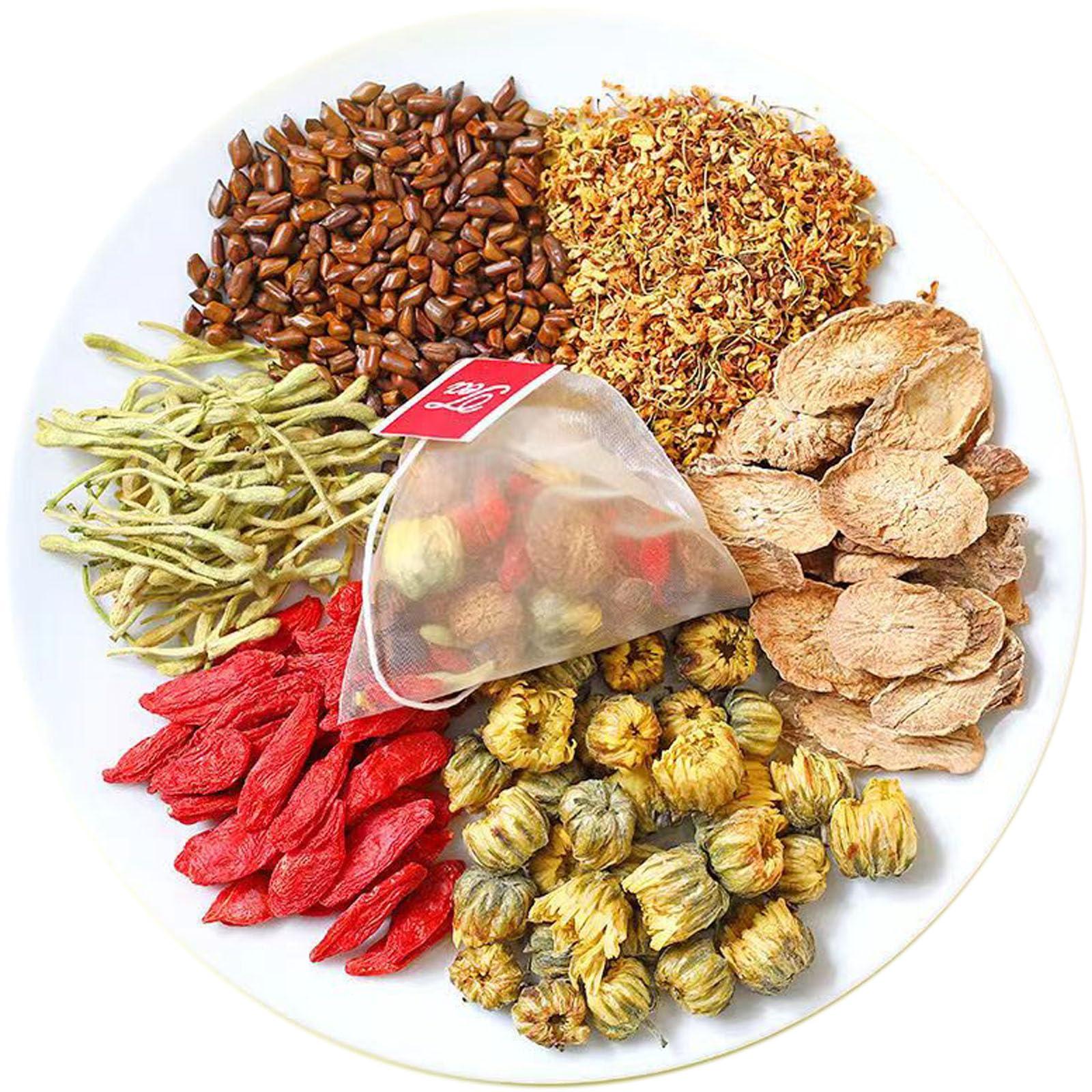 SIFANGDA SIFANGDA Chrysanthemum Cassia Seeds Tea Bags 14.1oz (400g / 8g25P2) -Pure Natural Herbal Liver Detox Tea-Caffeine Free Nourishing Liver Tea