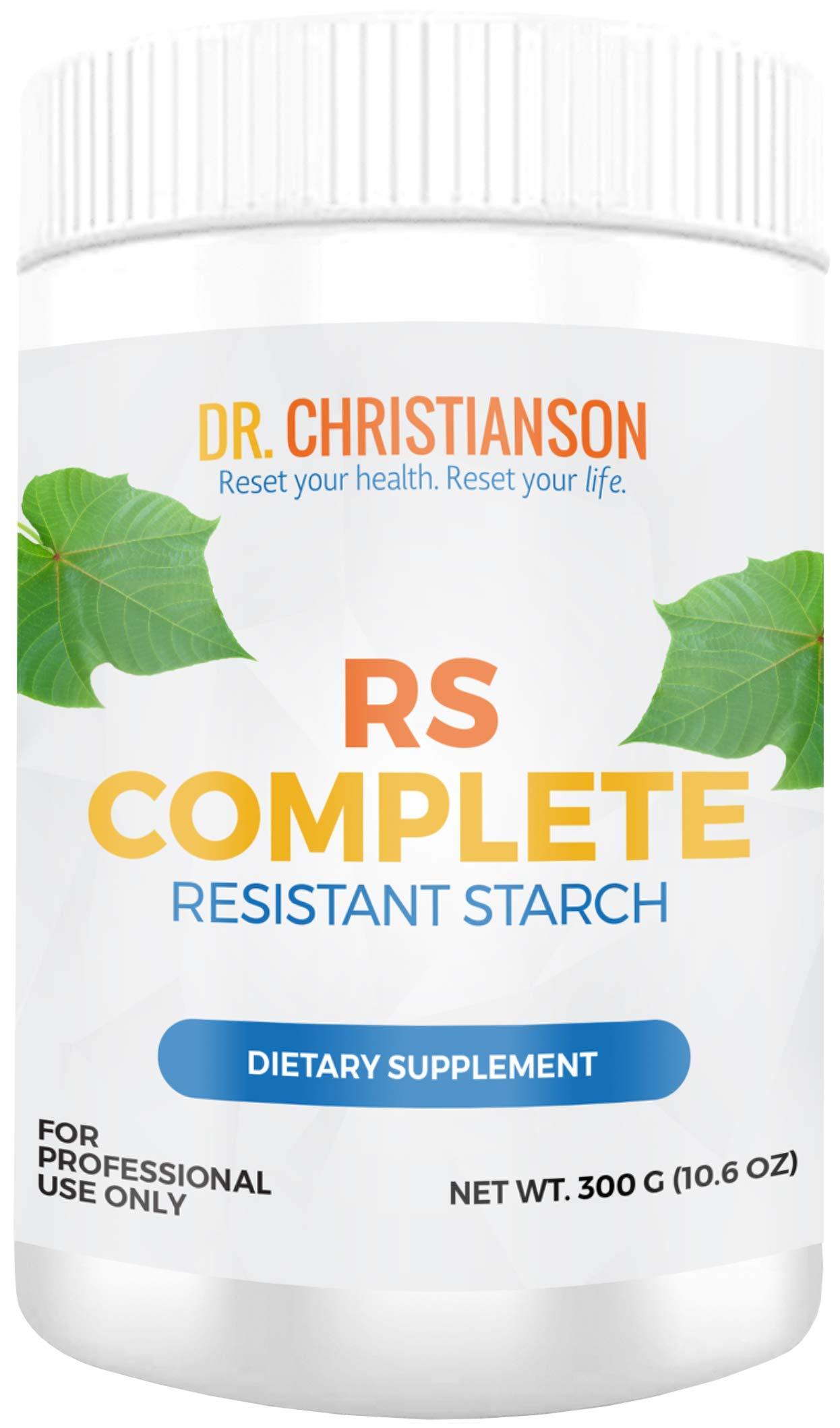 DR.CHRISTIANSON Dr. Christianson RS Complete - Resistant Starch Powder with Organic Green Banana Flour - Non-GMO + Dairy-Free Fiber Powder Supplement - The Metabolism Reset Diet (30 Servings / 300g)