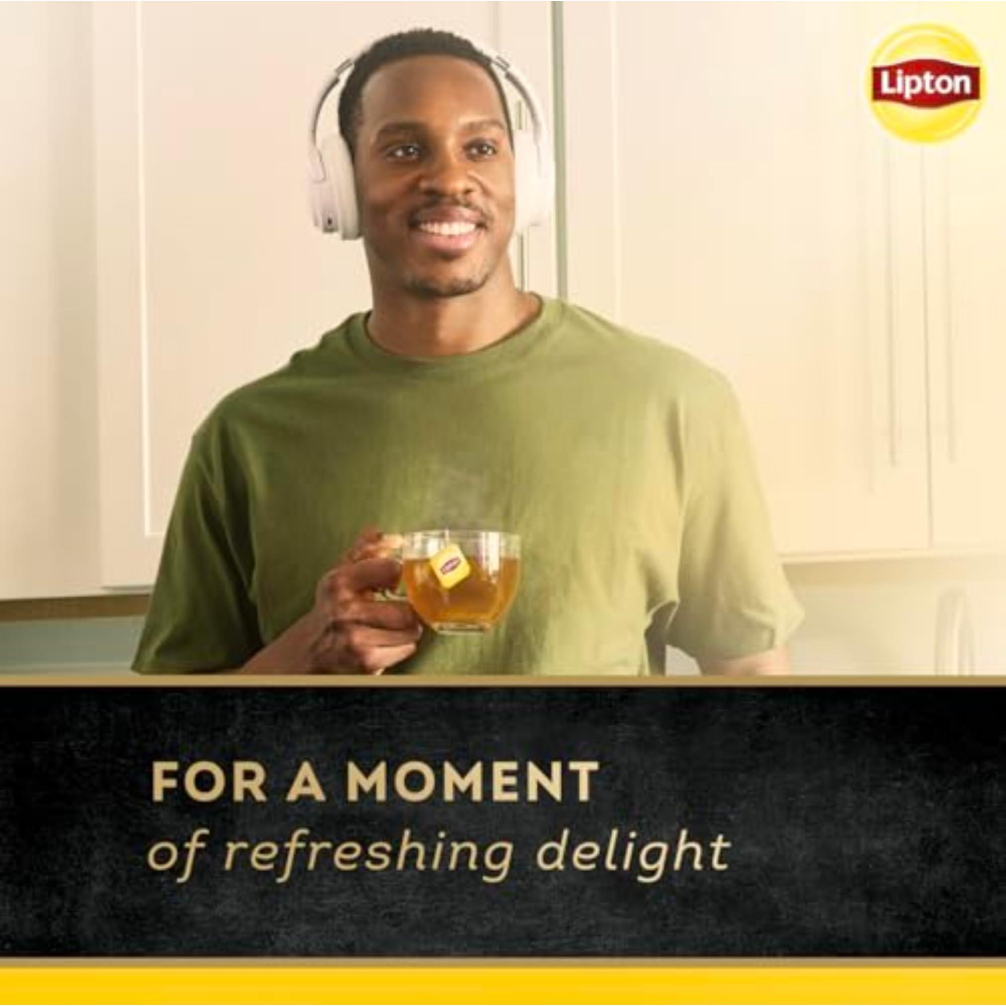 Lipton Lipton Black Tea Peach Mango, Pyramid Tea Bags, Flavored Teabags, 80 Total Bags (20ct - Pack of 4)