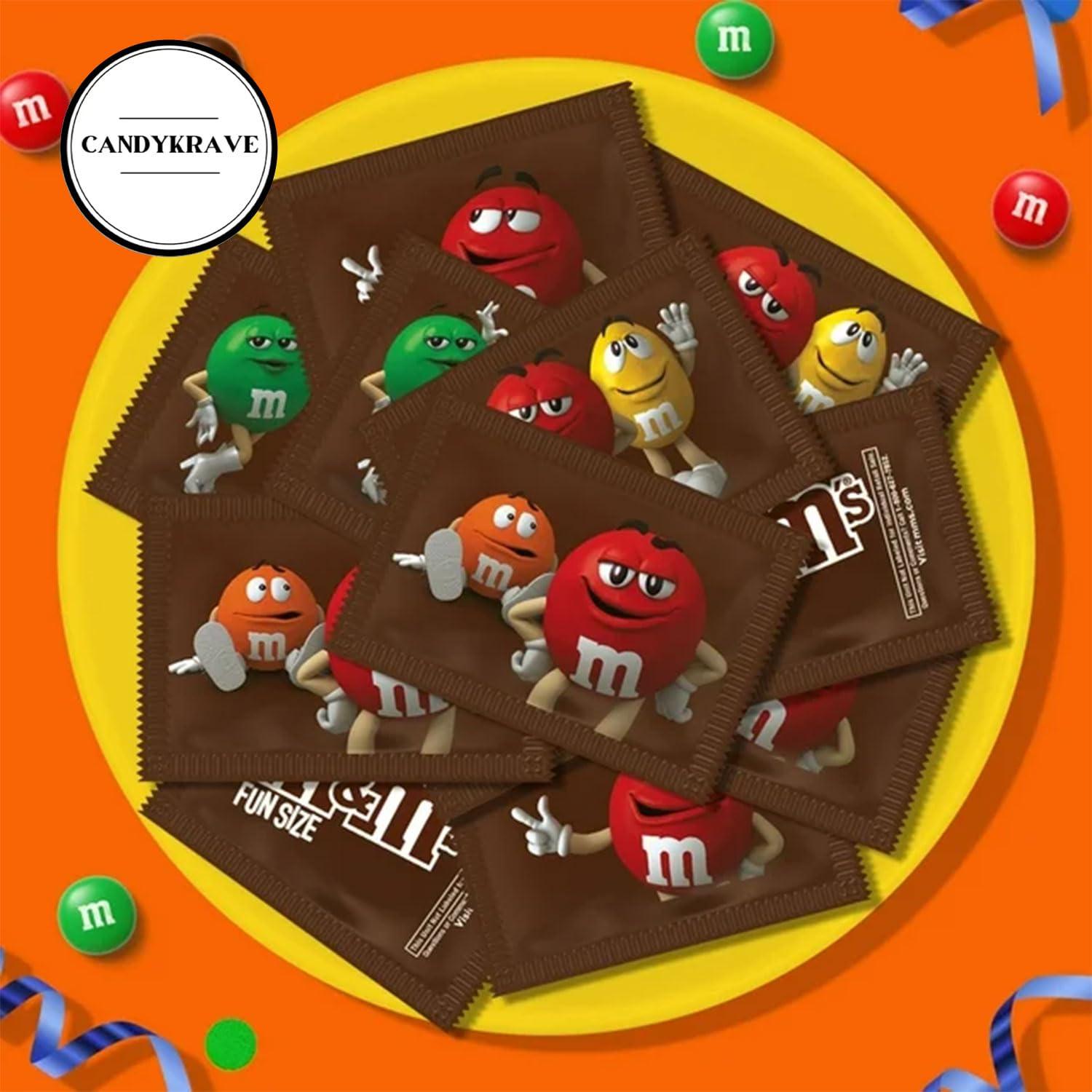 CandyKrave M n M\'s Milk Chocolate Candy - 2 lbs Fun Size Candy Pack - Individually Wrapped Candy for Freshness - Colorful Delicious Sweets for Kids, Adults, Pantry, Office & Birthdays