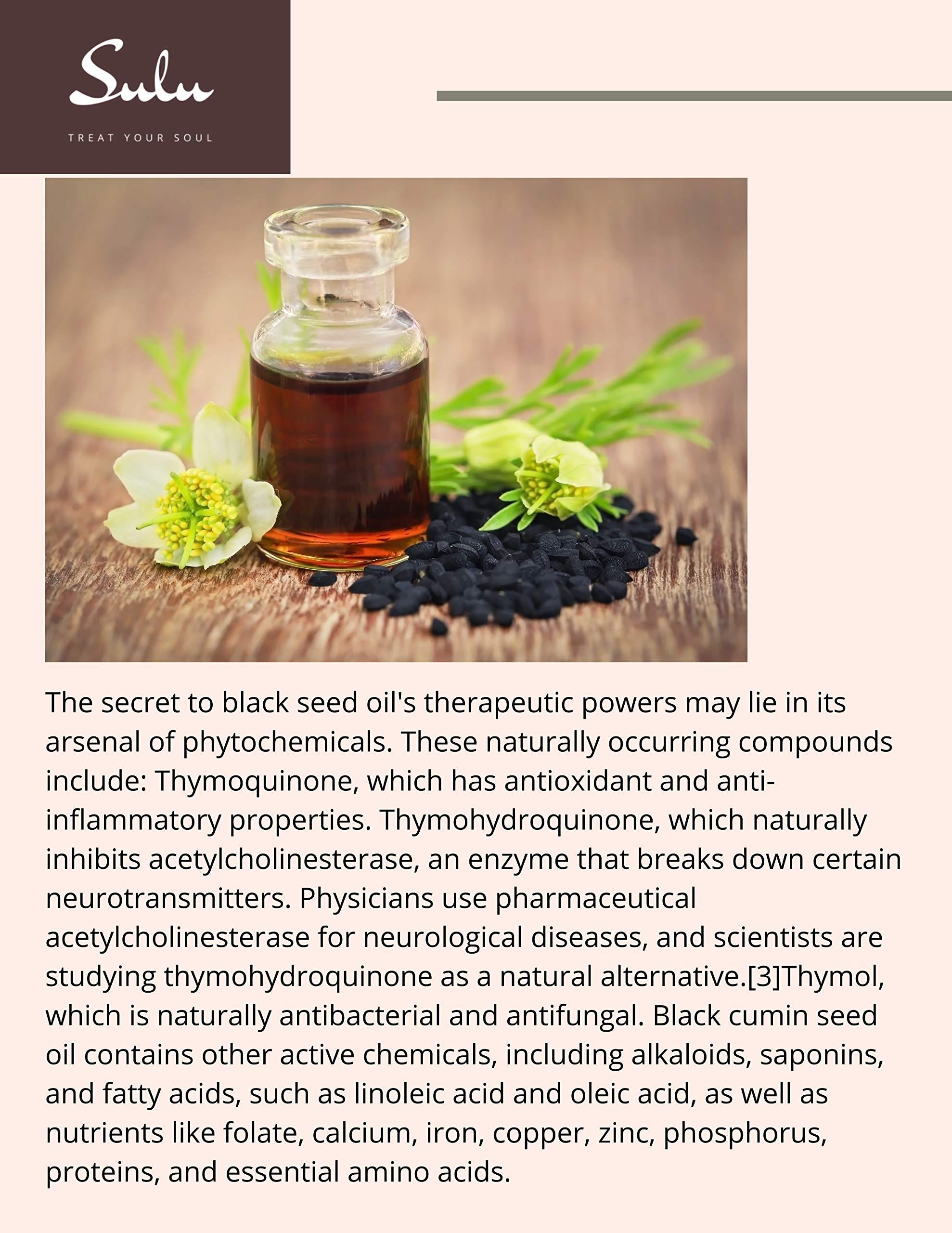 SULU ORGANICS 100% Pure Organic Extra Virgin Unrefined Black Cumin Oil 1 Gallon (128 FL.OZ)