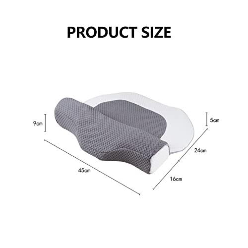 Yadlan Yadlan Side Sleeper Pillows for Adults, Neck Pillows for Pain Relief Sleeping Side Sleeper, Massage Magnets Cervical Pillow for Neck Pain Relief Ergonomic Pillow Detachable Cober with Zipper Blue